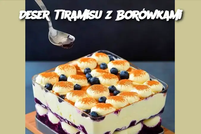 Deser Tiramisu z Borówkami