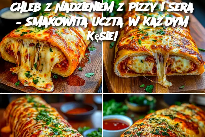 Chleb z Nadzieniem z Pizzy i Sera – Smakowita Uczta w Każdym Kęsie!