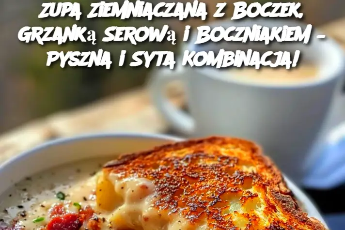 Zupa Ziemniaczana z Boczek, Grzanką Serową i Boczniakiem – Pyszna i Syta Kombinacja!