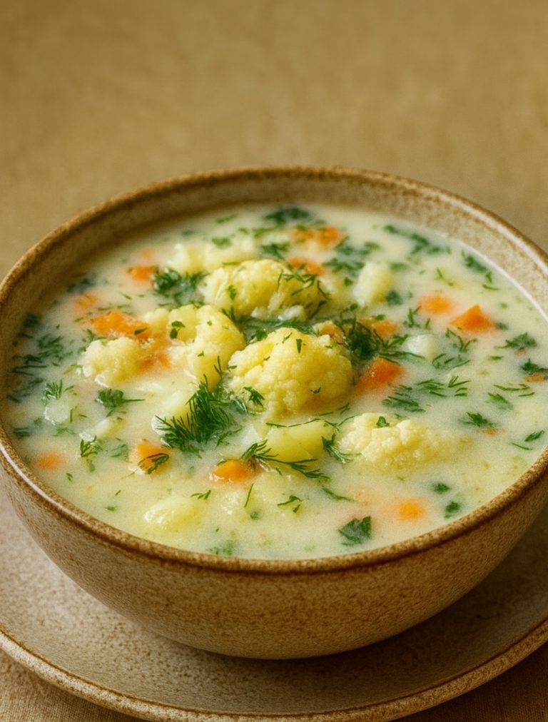 Zupa kalafiorowa z koperkiem