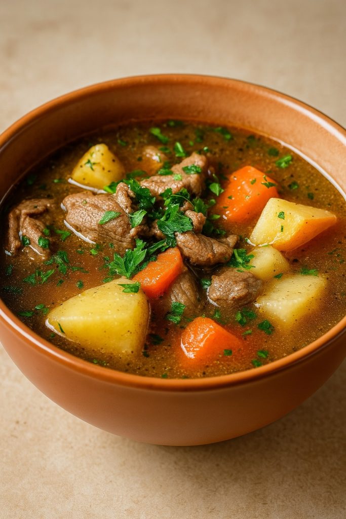 Zupa gulaszowa z mięsem