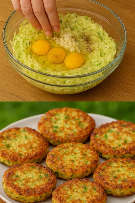Placki cukiniowo-ziemniaczane z jajkami