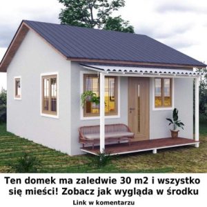 Ten domek ma zaledwie 30 m2 i robi furorę w sieci! Zobacz tylko jakie skrywa wnętrze!